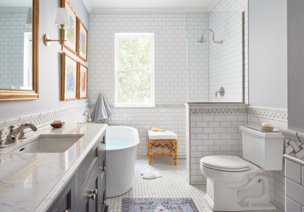 Backdate 1 Bathroom Of The Week: Updated S Style In A Chicago Condo