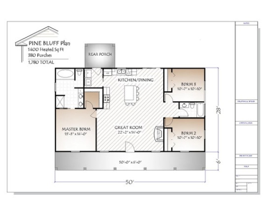 Backdate 1 Pine Bluff House Plan,  Square Feet - Etsy