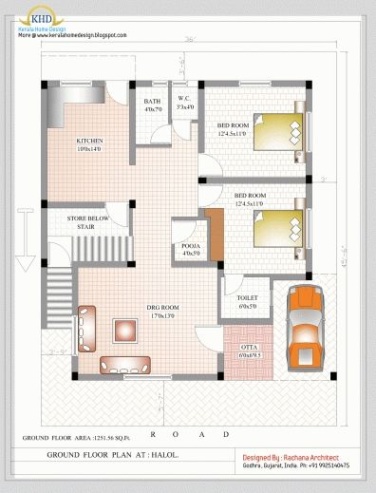 1000 sf home design Backdate 1  Sq Ft House Plan Indian Design June  - House Floor Plans