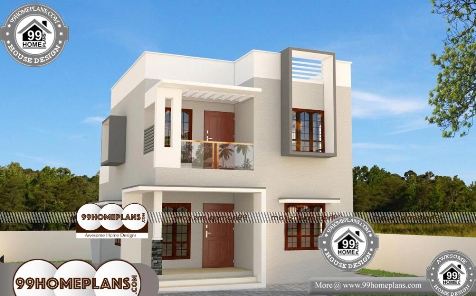 Backdate 2 Simple Home Plans + Two Floor House & + Low Cost Home Design