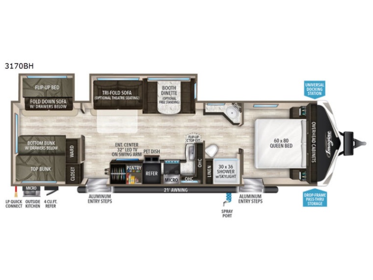 Backdate 4 New  Grand Design Imagine BH Travel Trailer At Happy Daze