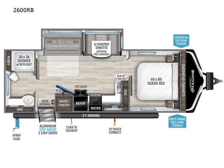 Backdate 5 New  Grand Design Imagine RB Travel Trailer At Bish's RV