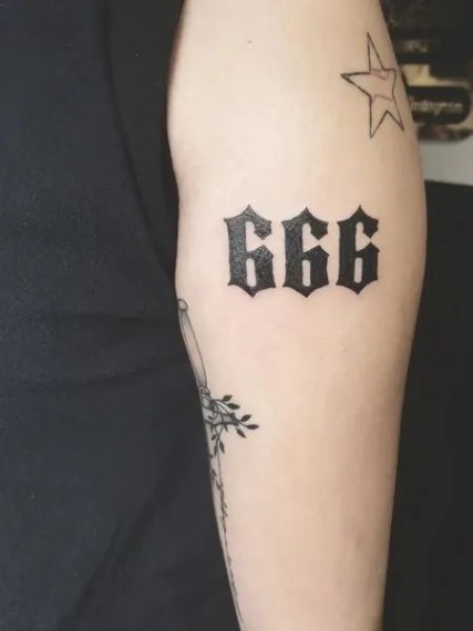 666 Tattoo Design