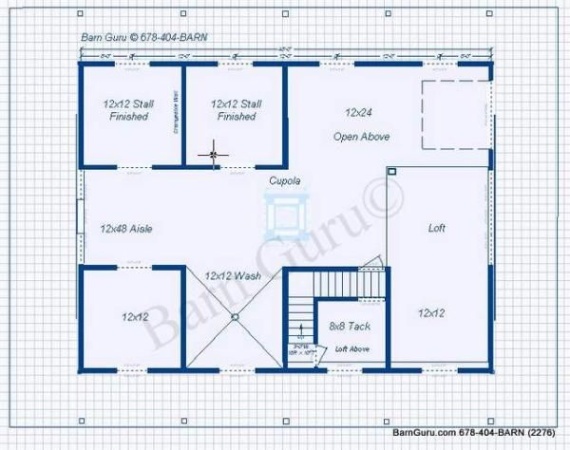 4 Stall Horse Barn Designs