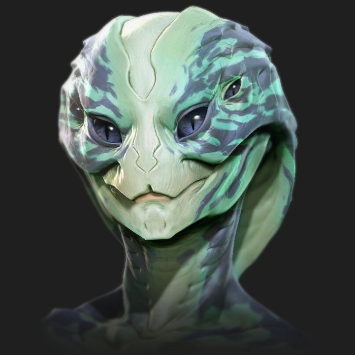 Niche Utama 2 Alien Character Concept Sculpt, Deiv Calviz (David Villegas)