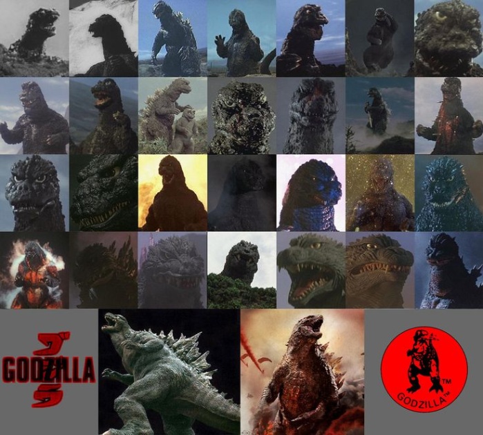 All Godzilla Designs