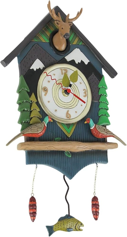 Niche Utama 2 Allen Designs Mountain Time Decorative Pendulum Wall Clock