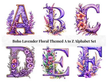 Niche Utama 2 Alphabet Letters Designs, Themes, Templates And Downloadable