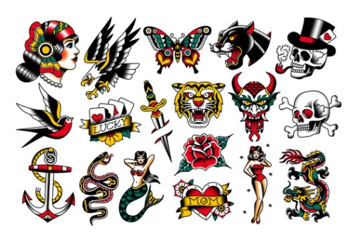 Niche Utama 2 American Traditional Tattoo Bilder: Stock Fotos &  Videos