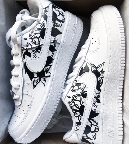 air force one designs Niche Utama 2 Custom Nike Airforce  Floral Design - Etsy