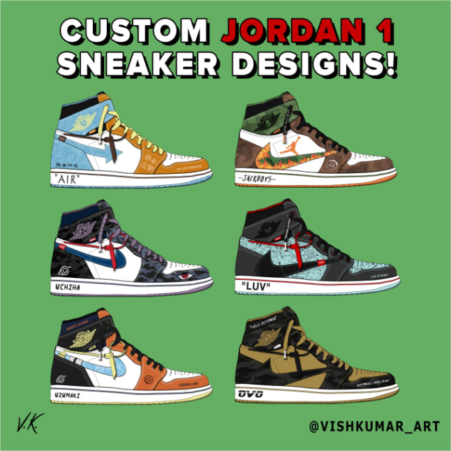 Niche Utama 2 Erstellen Sie Ein Individuelles Air Jordan  Sneaker Design