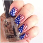 American Flag Design For Nails