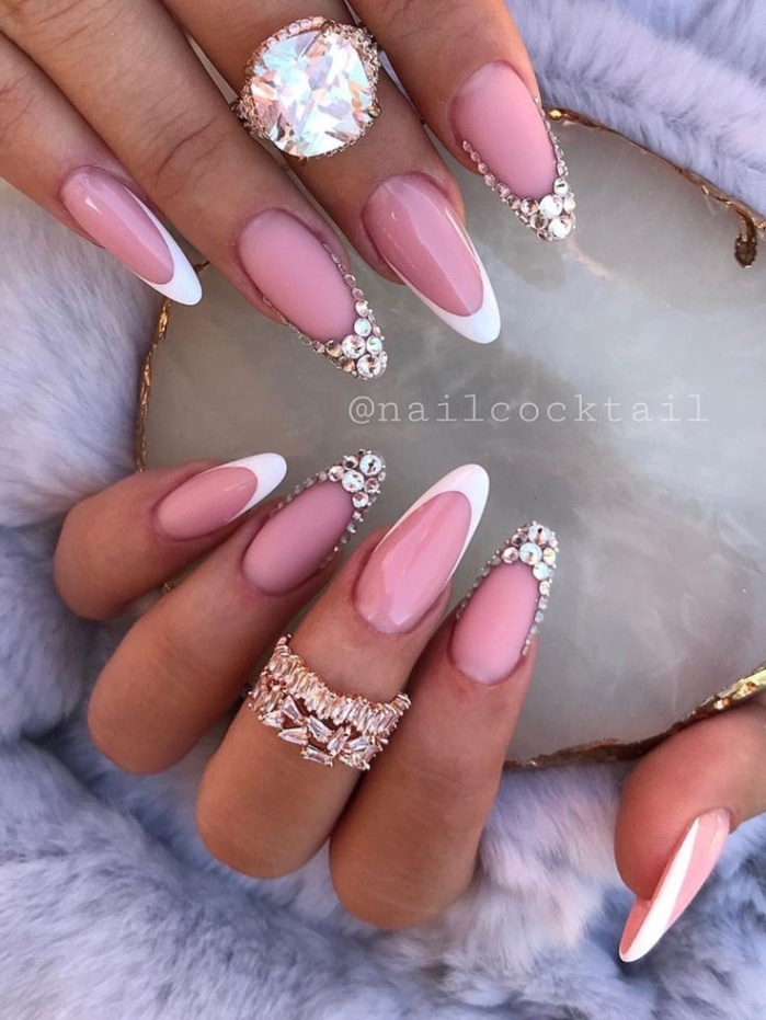 Almond Nails Designs French Tip